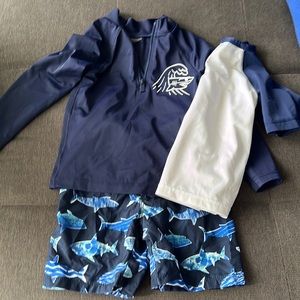 Old Navy Shark Swim Trunk Set